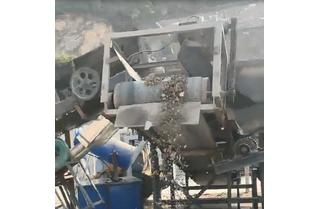 東莞項目建筑裝飾生活垃圾篩分現(xiàn)場